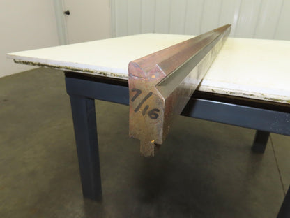 Press Brake Die 74" Long 90° V 1/2" Tang 1-7/32" W  2-11/16" H