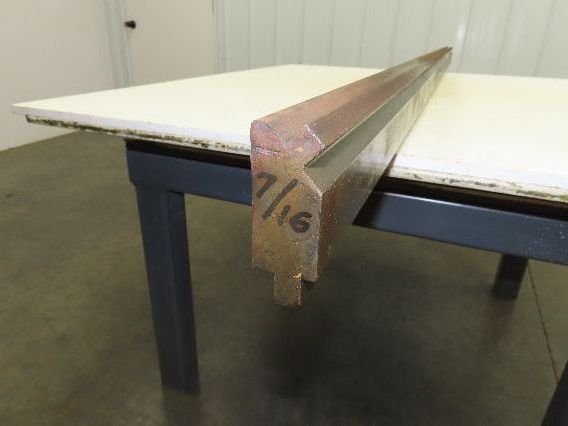 Press Brake Die 74" Long 90° V 1/2" Tang 1-7/32" W  2-11/16" H