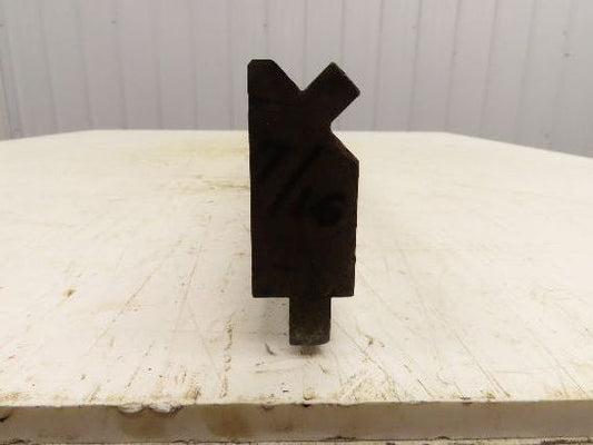 Press Brake Die 74" Long 90° V 1/2" Tang 1-7/32" W  2-11/16" H