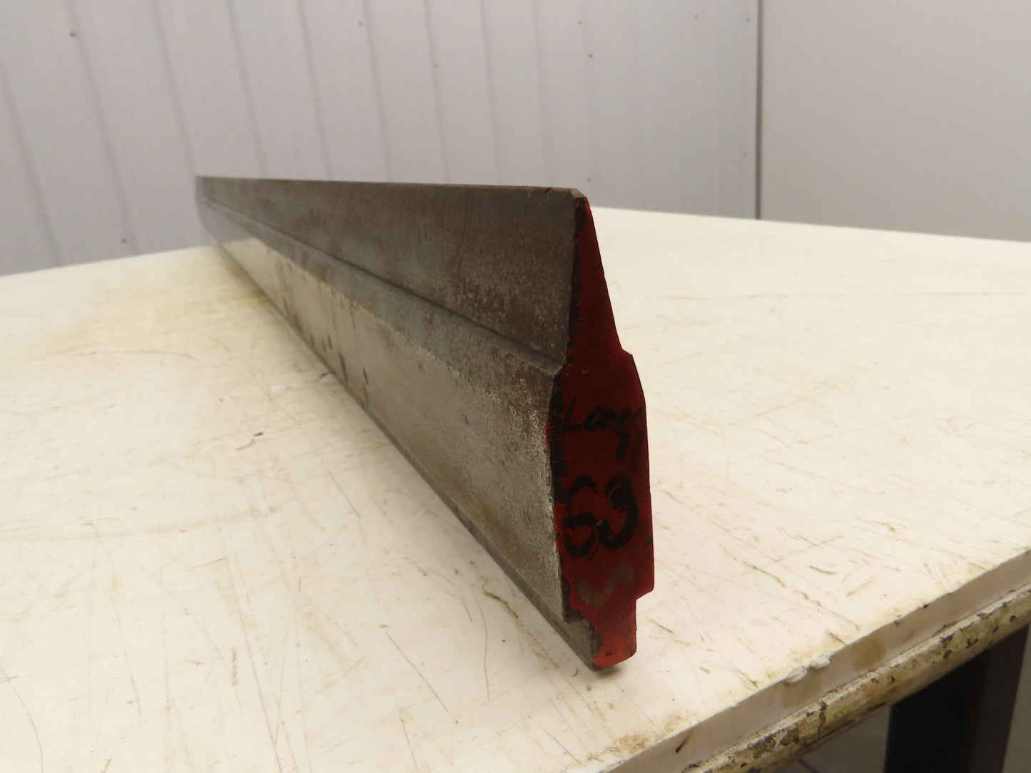 Press Brake Punch Die 63" Long 17° Acute V 1/2" Tang 3-11/16" H 31/32" W