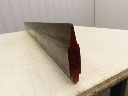 Press Brake Punch Die 63" Long 17° Acute V 1/2" Tang 3-11/16" H 31/32" W