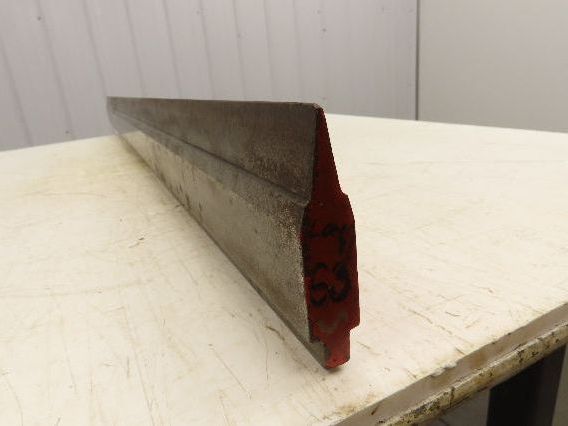 Press Brake Punch Die 63" Long 17° Acute V 1/2" Tang 3-11/16" H 31/32" W