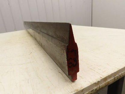 Press Brake Punch Die 63" Long 17° Acute V 1/2" Tang 3-11/16" H 31/32" W