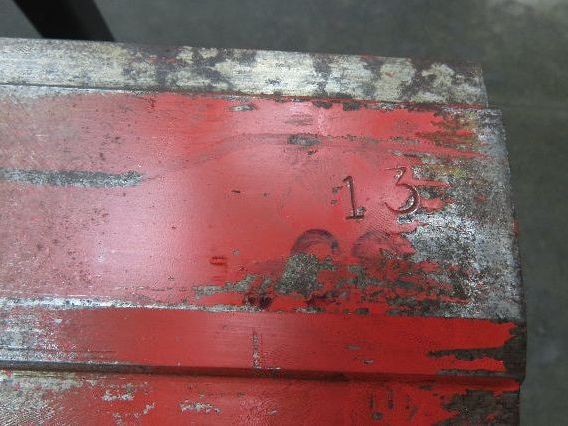 Press Brake Punch Die 63" Long 17° Acute V 1/2" Tang 3-11/16" H 31/32" W