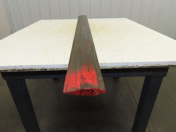 Press Brake Punch Die 63" Long 17° Acute V 1/2" Tang 3-11/16" H 31/32" W