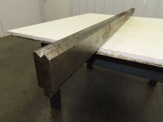 Press Brake Die 74" Long 90° V 1/2" Tang Offset 2-5/8" H 1-7/32" Wide