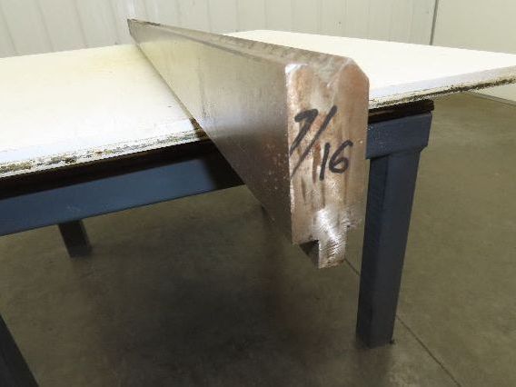 Press Brake Die 74" Long 90° V 1/2" Tang Offset 2-5/8" H 1-7/32" Wide