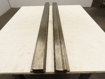Press Brake Punch Die Set 50-1/2" Long Offset 90° V 1/2" Tang 2-3/4" H 1-7/8" W