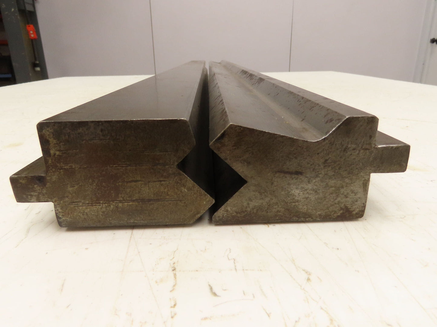 Press Brake Punch Die Set 50-1/2" Long Offset 90° V 1/2" Tang 2-3/4" H 1-7/8" W
