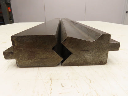 Press Brake Punch Die Set 50-1/2" Long Offset 90° V 1/2" Tang 2-3/4" H 1-7/8" W