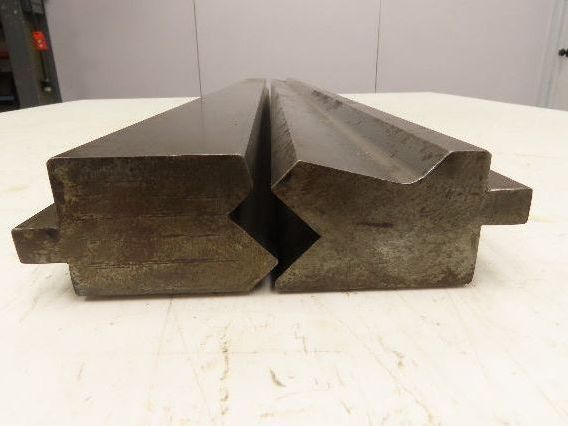 Press Brake Punch Die Set 50-1/2" Long Offset 90° V 1/2" Tang 2-3/4" H 1-7/8" W