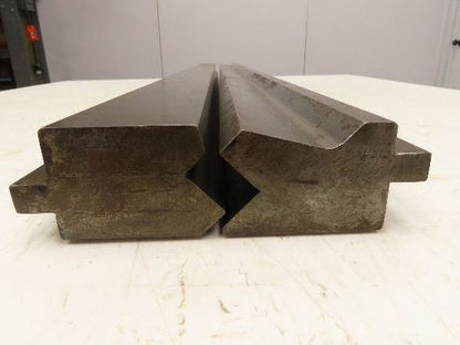 Press Brake Punch Die Set 50-1/2" Long Offset 90° V 1/2" Tang 2-3/4" H 1-7/8" W