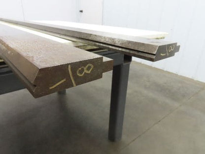 Press Brake Punch Die Set 73" Long 90°V 1/2" Tang 15/16" W 2-3/4" H