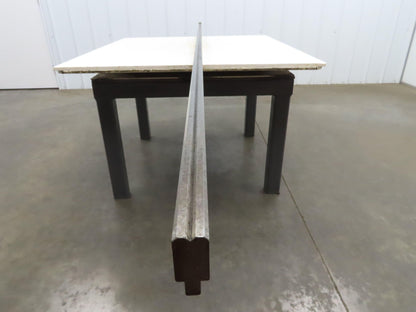 Press Brake Die 121" Long 90° V 1/2" Tang 1-1/16" W 1-3/4" H 7/32x9/64" V