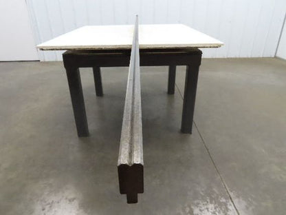 Press Brake Die 121" Long 90° V 1/2" Tang 1-1/16" W 1-3/4" H 7/32x9/64" V