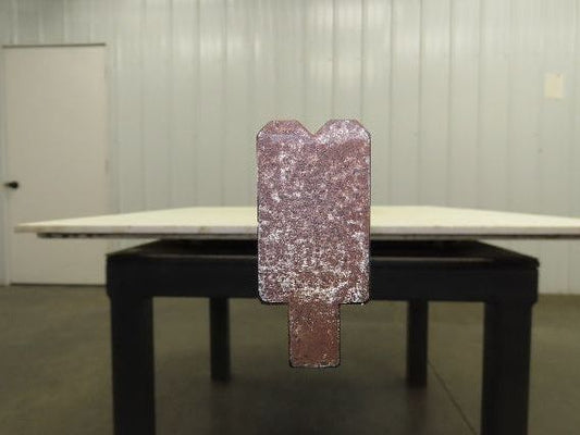 Press Brake Die 121" Long 90° V 1/2" Tang 1-1/16" W 1-3/4" H 7/32x9/64" V