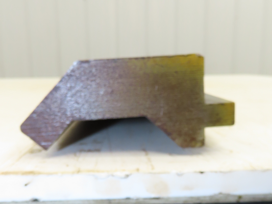 Press Brake Gooseneck Punch 72-1/4" Long 80° V 1/2" Tang 3-3/4" H 3/4" Wide Neck