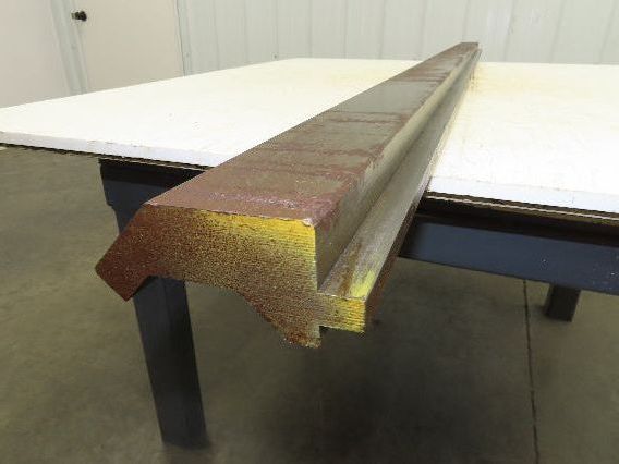 Press Brake Gooseneck Punch 72-1/4" Long 80° V 1/2" Tang 3-3/4" H 3/4" Wide Neck