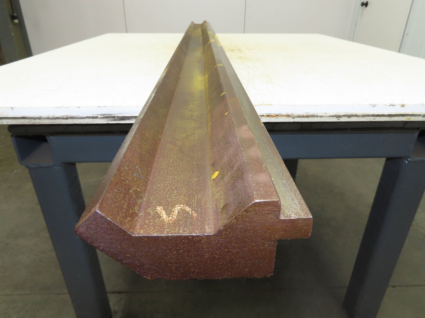 Press Brake Gooseneck Punch 72-1/4" Long 80° V 1/2" Tang 3-3/4" H 3/4" Wide Neck