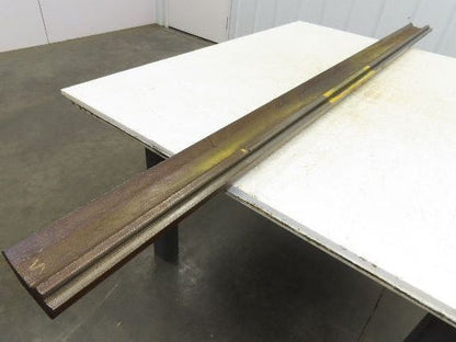 Press Brake Gooseneck Punch 72-1/4" Long 80° V 1/2" Tang 3-3/4" H 3/4" Wide Neck