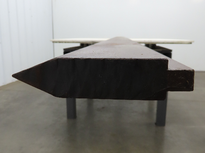 Press Brake Punch 146-1/4" Long 45° Acute V 1/2" Tang 1" W 3-3/4" H