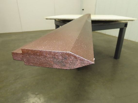 Press Brake Punch 146-1/4" Long 45° Acute V 1/2" Tang 1" W 3-3/4" H
