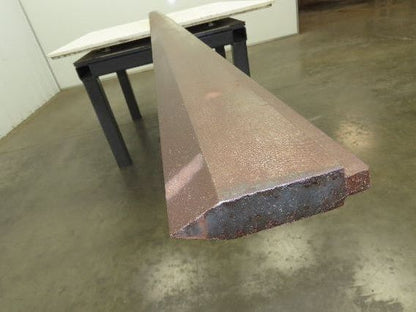 Press Brake Punch 146-1/4" Long 45° Acute V 1/2" Tang 1" W 3-3/4" H