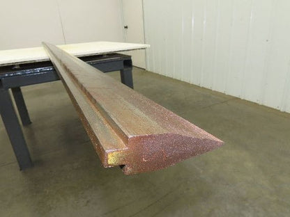 Press Brake Punch Die 144-7/16" Long 25° Acute V 1/2" Tang 1-7/32" W 3-13/16" H