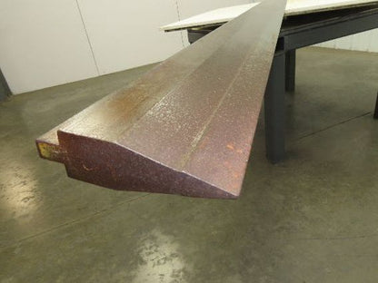 Press Brake Punch Die 144-7/16" Long 25° Acute V 1/2" Tang 1-7/32" W 3-13/16" H