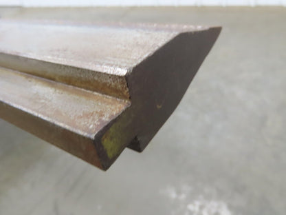 Press Brake Punch Die 144-7/16" Long 25° Acute V 1/2" Tang 1-7/32" W 3-13/16" H
