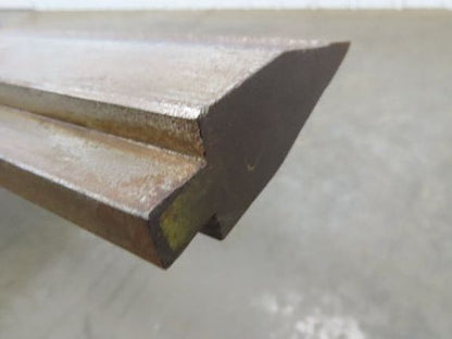 Press Brake Punch Die 144-7/16" Long 25° Acute V 1/2" Tang 1-7/32" W 3-13/16" H