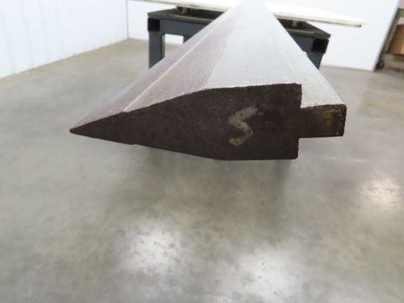 Press Brake Punch Die 144-7/16" Long 25° Acute V 1/2" Tang 1-7/32" W 3-13/16" H