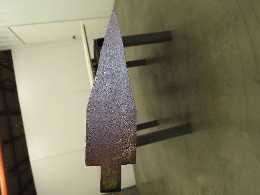 Press Brake Punch Die 144-7/16" Long 25° Acute V 1/2" Tang 1-7/32" W 3-13/16" H