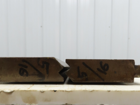 Press Brake Punch Die Set 71-3/8" Long 90° V 1/2" Tang 31/32" W 2-11/16" H