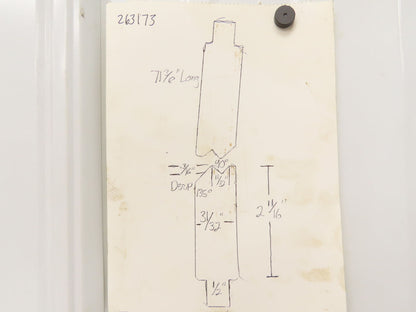 Press Brake Punch Die Set 71-3/8" Long 90° V 1/2" Tang 31/32" W 2-11/16" H