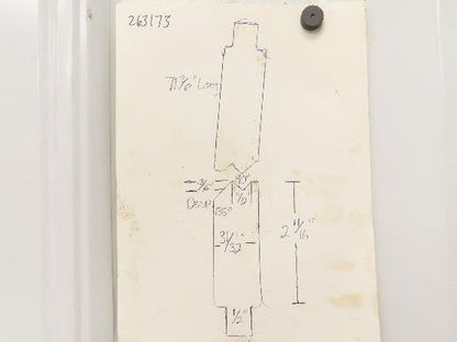 Press Brake Punch Die Set 71-3/8" Long 90° V 1/2" Tang 31/32" W 2-11/16" H