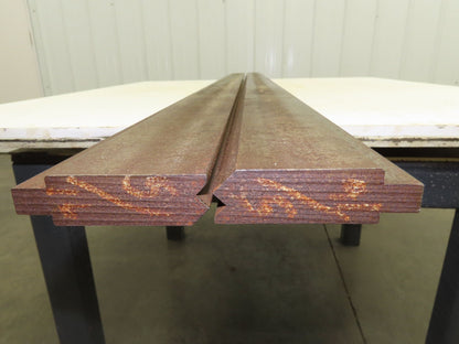 Press Brake Punch Die Set 71-3/8" Long 90° V 1/2" Tang 31/32" W 2-11/16" H