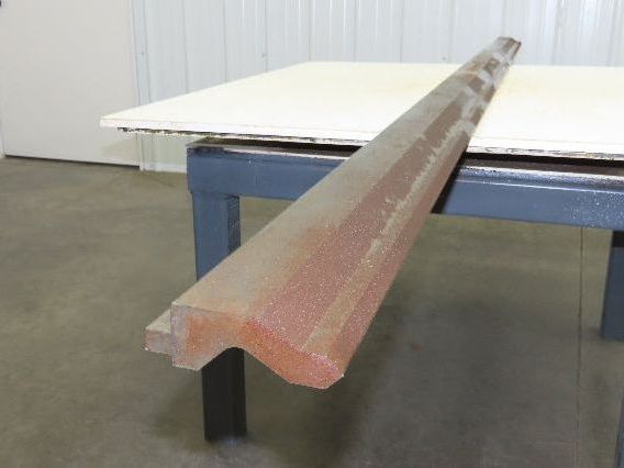 Press Brake Gooseneck Punch Die 120-1/2" Long 90° V 3-3/4" H 3/4" W