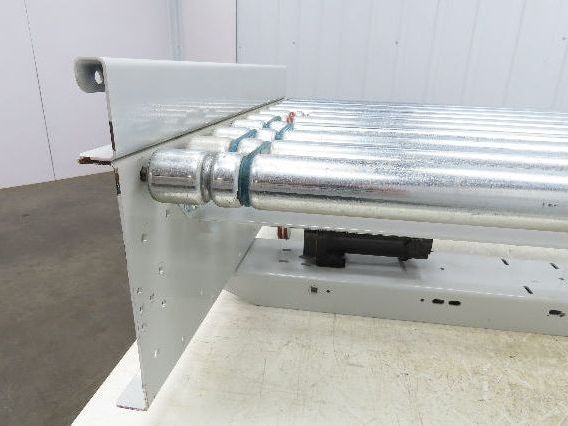 Roach 36"BF x 30"L Powered Roller Conveyor Section 130VDC O-Ring Belt Drive
