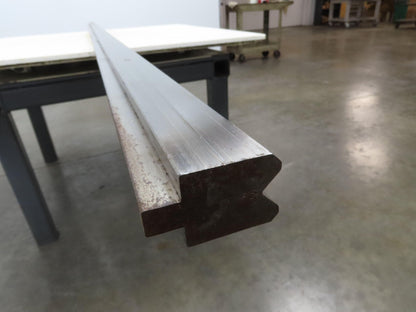 Press Brake Die 120-1/2" Long 90° V 1/2" Tang 1-13/32" W 1-3/4" H 3/4x11/32" V