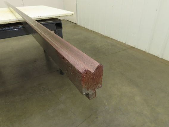 Press Brake Die 120-1/2" Long 90° V 1/2" Tang 1-13/32" W 1-3/4" H 3/4x11/32" V