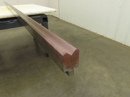 Press Brake Die 120-1/2" Long 90° V 1/2" Tang 1-13/32" W 1-3/4" H 3/4x11/32" V