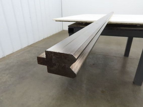 Press Brake Die 120-1/2" Long 90° V 1/2" Tang 1-13/32" W 1-3/4" H 3/4x11/32" V