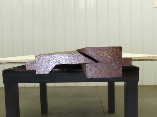 Press Brake Punch Die Set 90" Long 30° Offset V 1/2" Tang