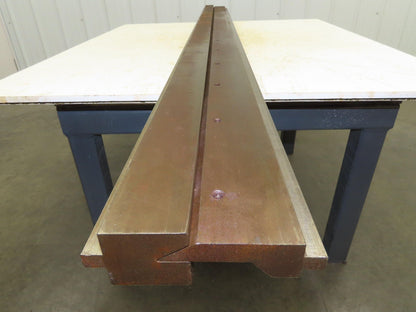 Press Brake Punch Die Set 90" Long 30° Offset V 1/2" Tang