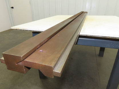 Press Brake Punch Die Set 90" Long 30° Offset V 1/2" Tang