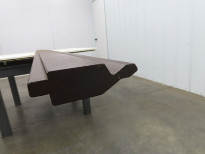 Press Brake Gooseneck Punch Die 146-13/16" Offset 80° V 1/2" Tang 3-9/16" H