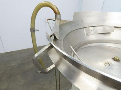 3 Master AO 40D Vibratory Small Parts Feeder 26" Stainless Bowl 115V 60"Pedestal