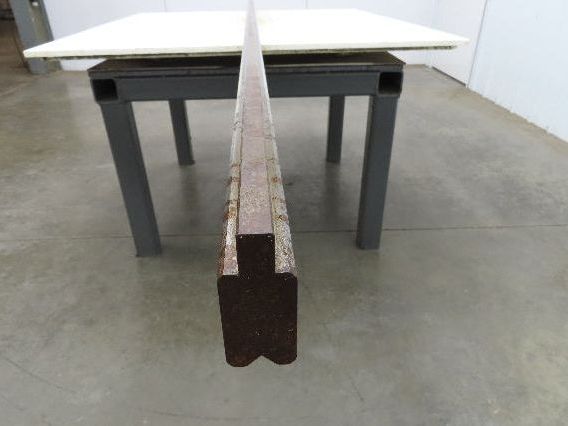 Press Brake Die 121-1/8" Long 90° V 1/2" Tang 1-1/8" W 1-13/16" H 7/16x7/32" V