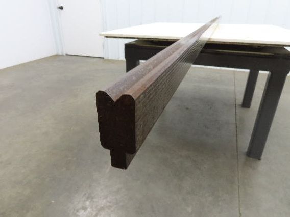 Press Brake Die 121-1/8" Long 90° V 1/2" Tang 1-1/8" W 1-13/16" H 7/16x7/32" V